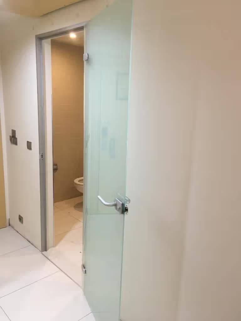 Распашная стеклянная дверь Сочи 