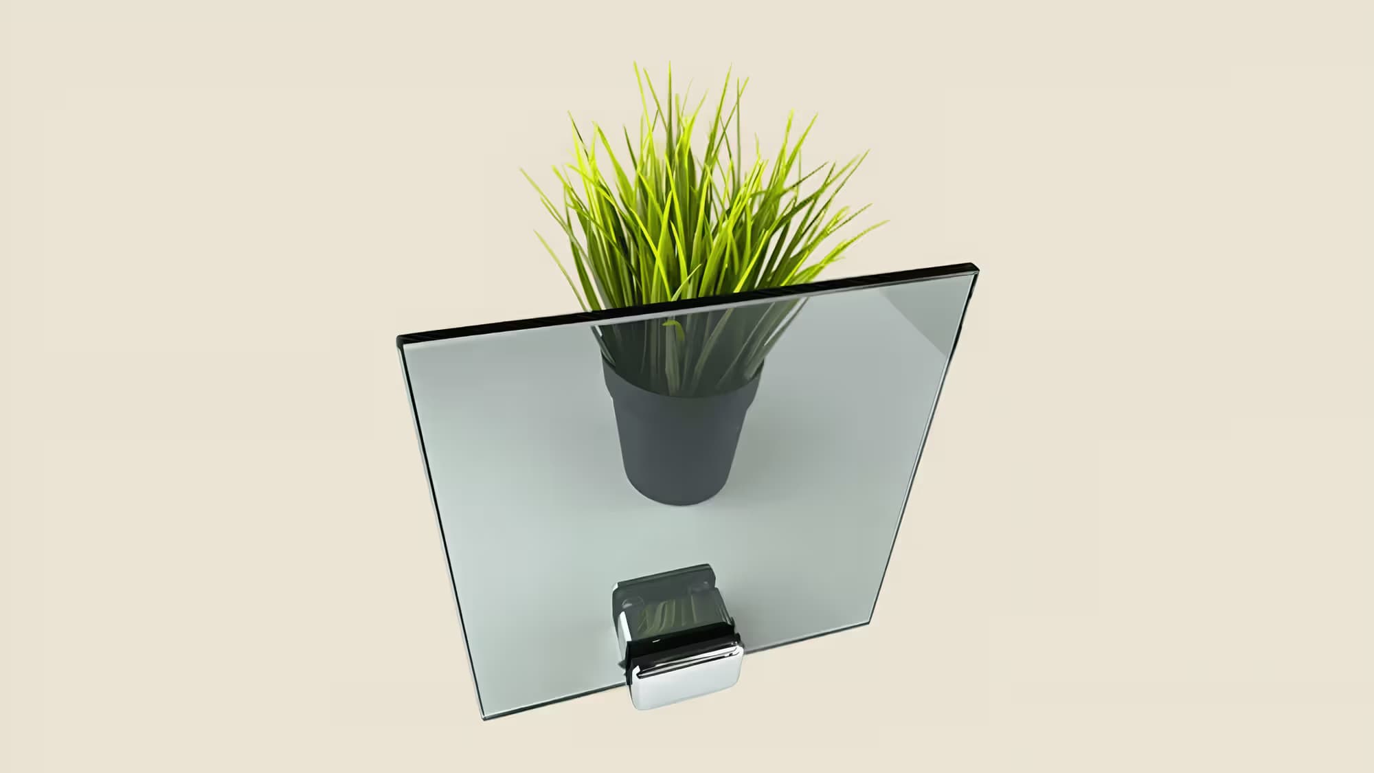 Цветное стекло (Графит) на заказ сочи