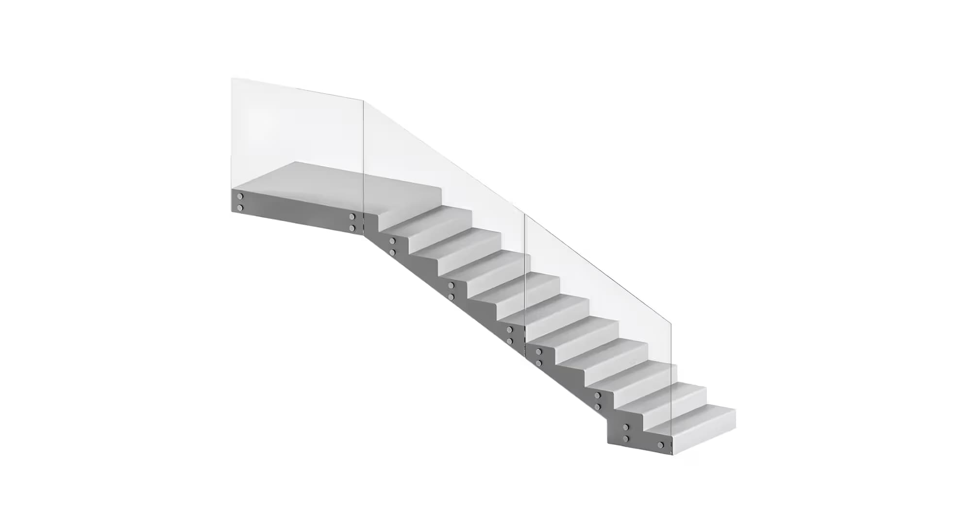 Ограждения из стекла лестничное на точечном креплении на заказ сочи